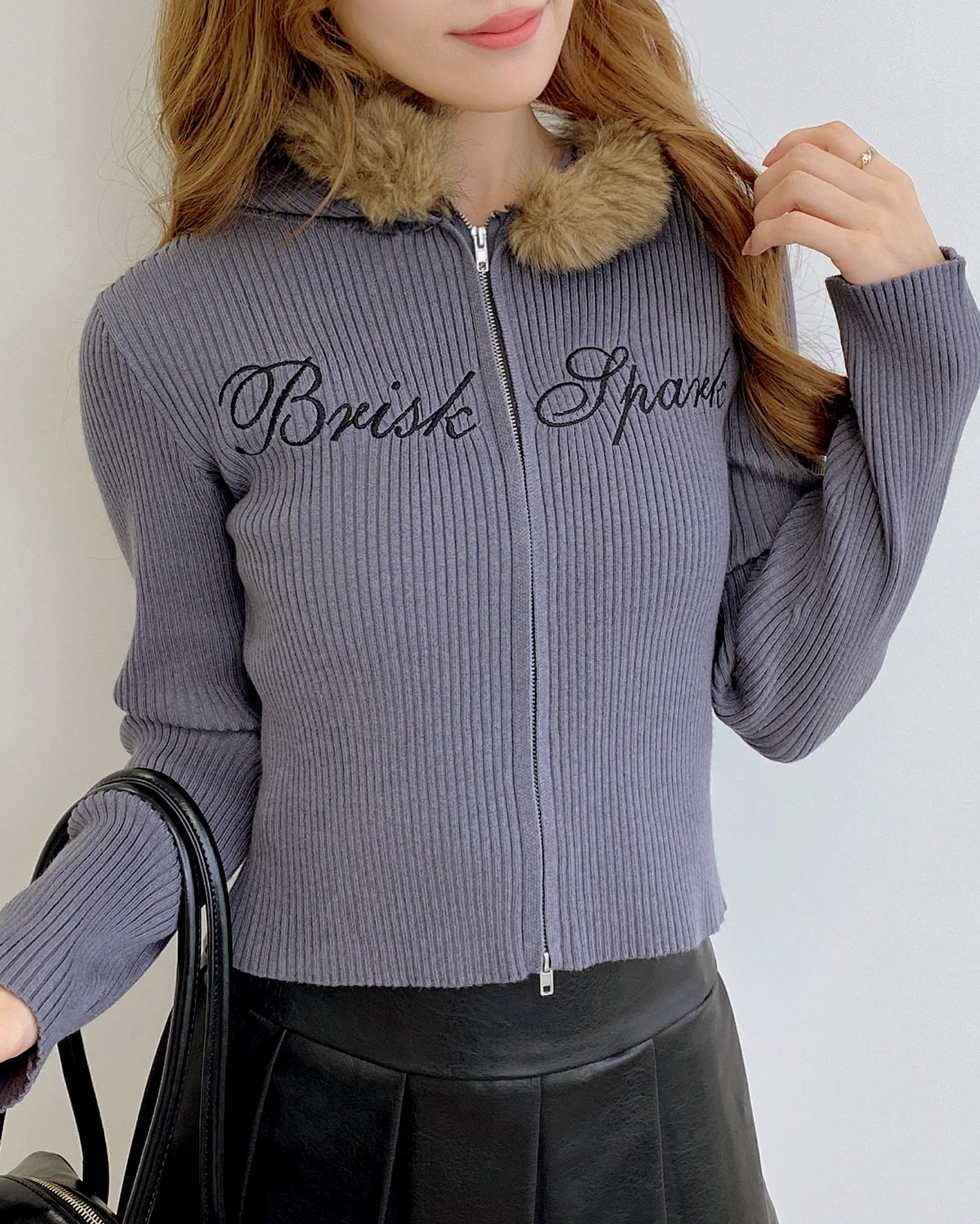 フェイクファー付ニットパーカー｜INGNI(イング) 公式通販｜INGNI STORE