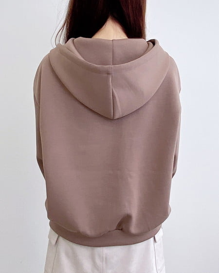 INGNI(イング) プレート付ダブルジップダンボールパーカー モカ