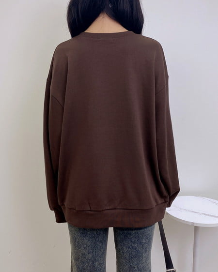 INGNI（イング） 貼付ロゴスウェットチュニック ﾌﾞﾗｳﾝ
