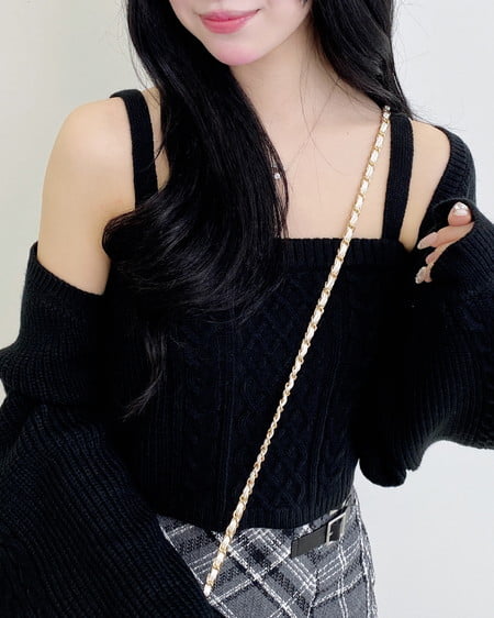 INGNI（イング） ケーブルボレロニットアンサンブル ｸﾛ