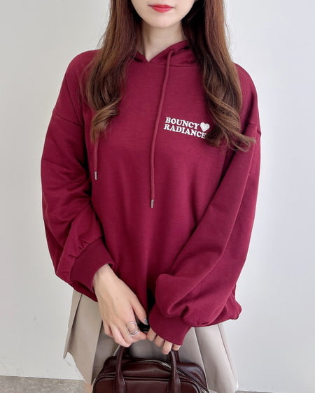 INGNI(イング) バック貼付ハートロゴスウェットチュニックパーカー ﾎﾞﾙﾄﾞｰ