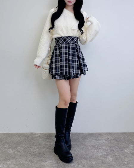 INGNI（イング） 肩リボンワンショルフェザーニット ｵﾌﾎﾜｲﾄ/ｵﾌﾎﾜｲﾄ