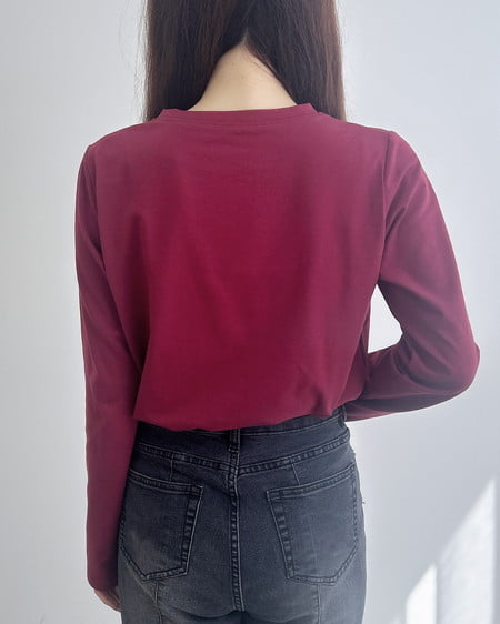 INGNI（イング） ラインストーンクロスロングTシャツ ﾎﾞﾙﾄﾞｰ