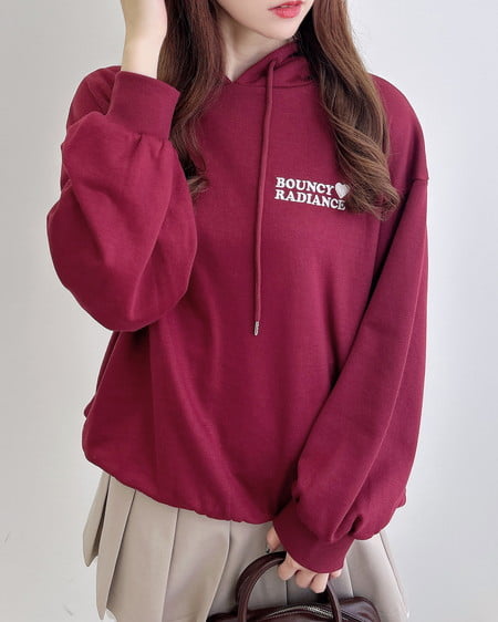 INGNI（イング） バック貼付ハートロゴスウェットチュニックパーカー ﾎﾞﾙﾄﾞｰ