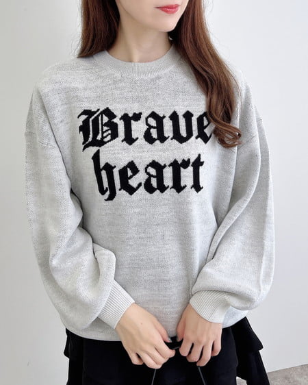 INGNI（イング） ジャガード2段ビッグロゴニット ｵﾌﾎﾜｲﾄ/ｸﾛ