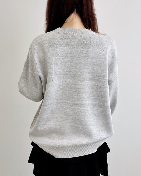 INGNI（イング） ジャガード2段ビッグロゴニット ｵﾌﾎﾜｲﾄ/ｸﾛ