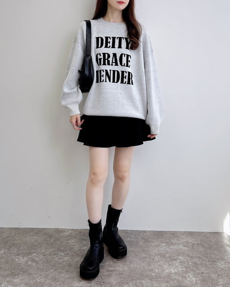 INGNI(イング) フェイクスエードフリルスカパン(セットアップ対応) クロ