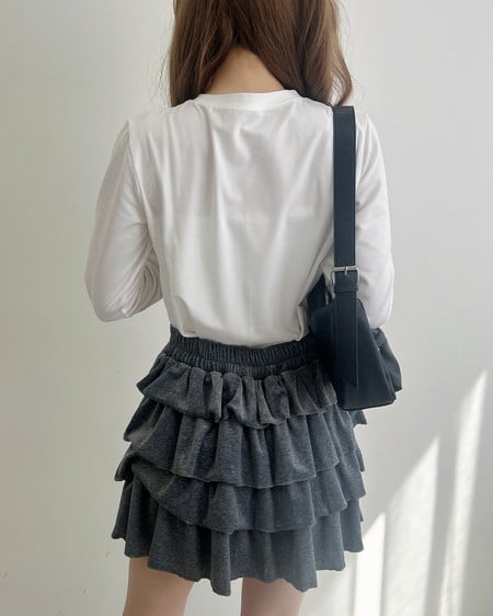 INGNI（イング） ベロアティアードスカパン(セットアップ対応) ｸﾞﾚｰ