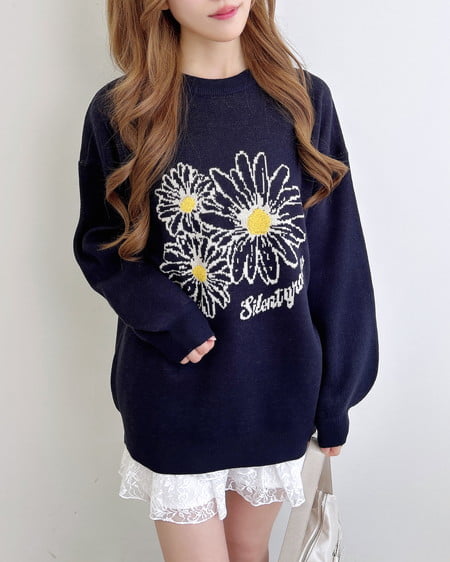 INGNI（イング） フラワージャガードニット ｺﾝ