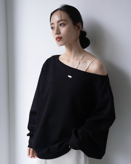 INGNI(イング) プレート付マルチWayダンボールトップス クロ