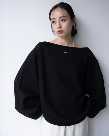 INGNI(イング) プレート付マルチWayダンボールトップス クロ