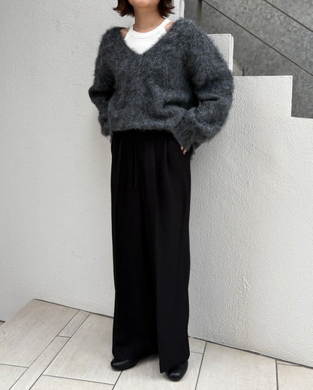 INGNI（イング） 2Wayハイウエストデニムパンツ ｸﾛ