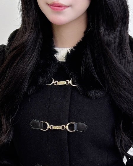 INGNI（イング） ビット付ドーリーコート ｸﾛ