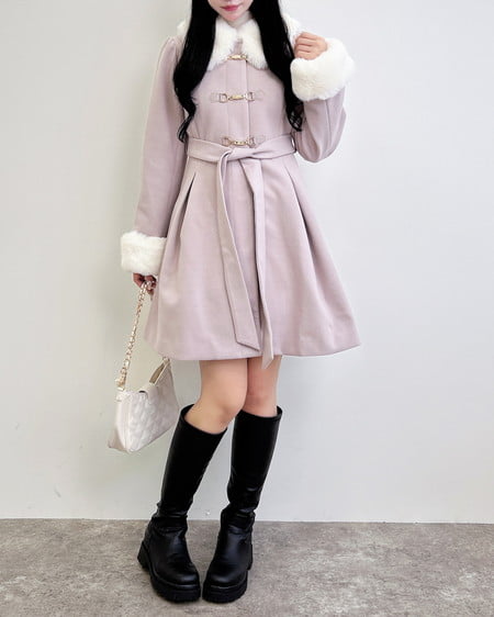 INGNI（イング） ビット付ドーリーコート ﾋﾟﾝｸ