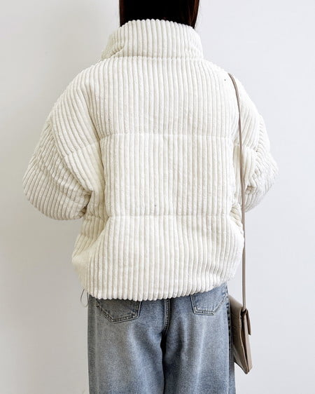 INGNI(イング) コーデュロイエコダウン アイボリー