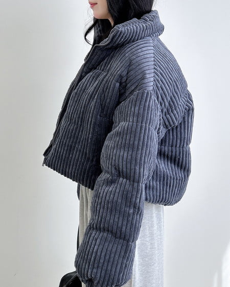 INGNI(イング) コーデュロイエコダウン グレー