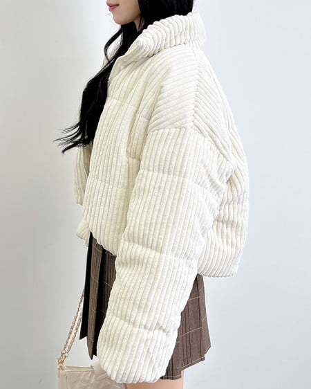 INGNI(イング) コーデュロイエコダウン アイボリー