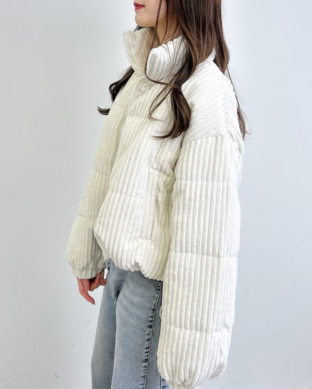 INGNI(イング) コーデュロイエコダウン アイボリー