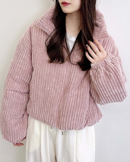 INGNI(イング) コーデュロイエコダウン ピンク