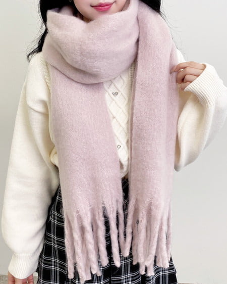 INGNI（イング） フリンジボリュームストール ﾋﾟﾝｸ