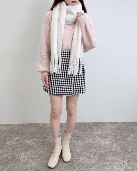 INGNI（イング） サイドダブルベルトチェック柄ラップスカパン ﾁﾄﾞﾘ