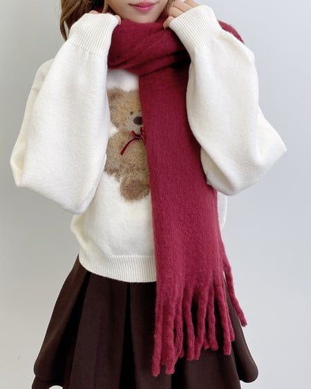 INGNI（イング） フリンジボリュームストール ﾎﾞﾙﾄﾞｰ