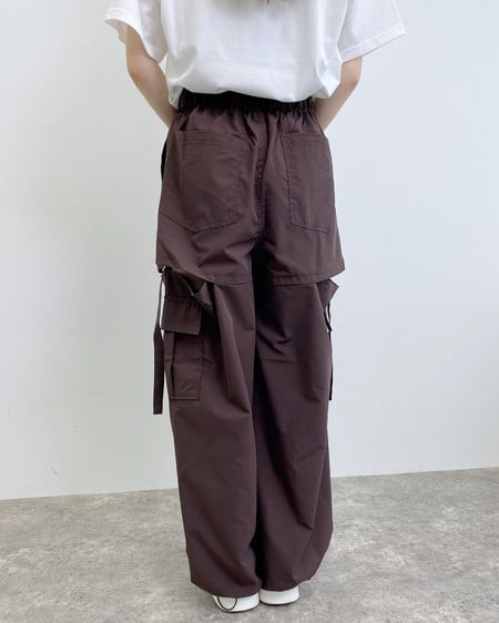 INGNI(イング) サイドスリットカーゴパンツ ブラウン