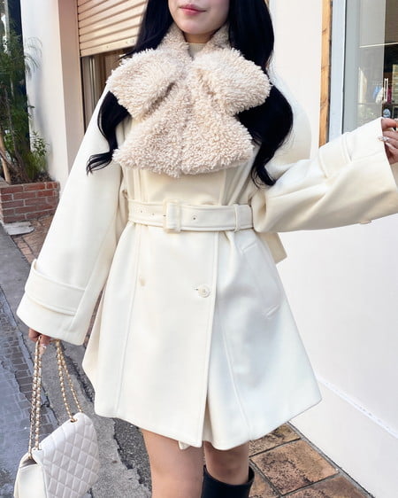 INGNI（イング） フワフワリボンティペット ﾍﾞｰｼﾞｭ