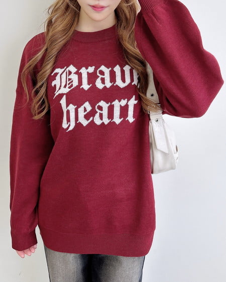 INGNI（イング） ジャガード2段ビッグロゴニット ﾎﾞﾙﾄﾞｰ/ｵﾌﾎﾜｲﾄ