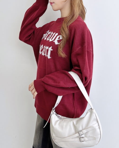 INGNI（イング） ジャガード2段ビッグロゴニット ﾎﾞﾙﾄﾞｰ/ｵﾌﾎﾜｲﾄ