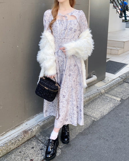 INGNI（イング） フェザーロングニットカーディガン／A ｱｲﾎﾞﾘｰ