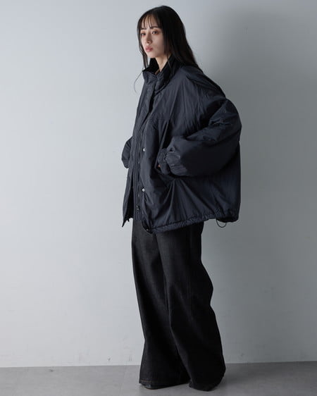 INGNI(イング) 2Wayハイウエストデニムパンツ(セットアップ対応) クロ