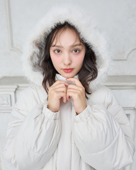 INGNI(イング) エコファー取り外し中綿ジャケット オフホワイト