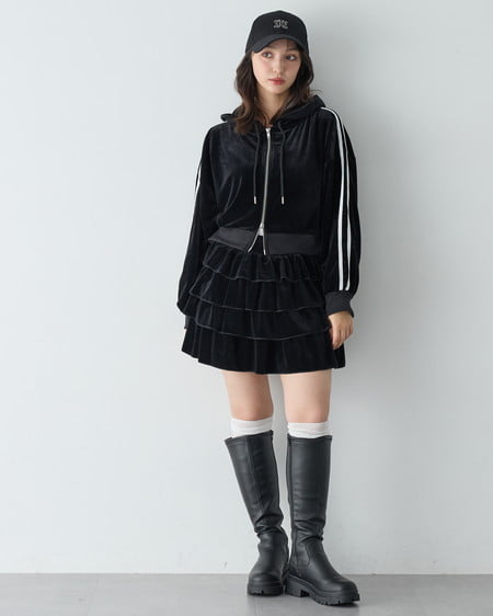 INGNI（イング） インヒール厚底ロングブーツ ｸﾛ