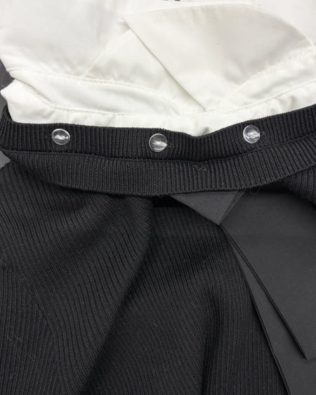 INGNI（イング） 襟付ボウタイニット ｸﾛ