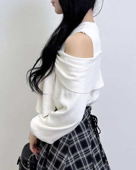 INGNI（イング） 肩開きリボンニット ｱｲﾎﾞﾘｰ