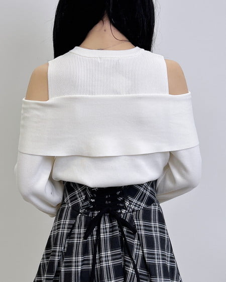INGNI（イング） 肩開きリボンニット ｱｲﾎﾞﾘｰ