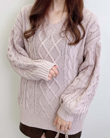 【10／28までの限定価格】2Wayケーブルルーズチュニックニット