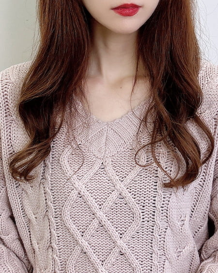 INGNI(イング) 2Wayケーブルルーズチュニックニット ピンク