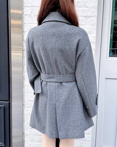 INGNI（イング） ミディ丈トレンチコート ﾁｬｺｰﾙｸﾞﾚｰ/ﾓｸ