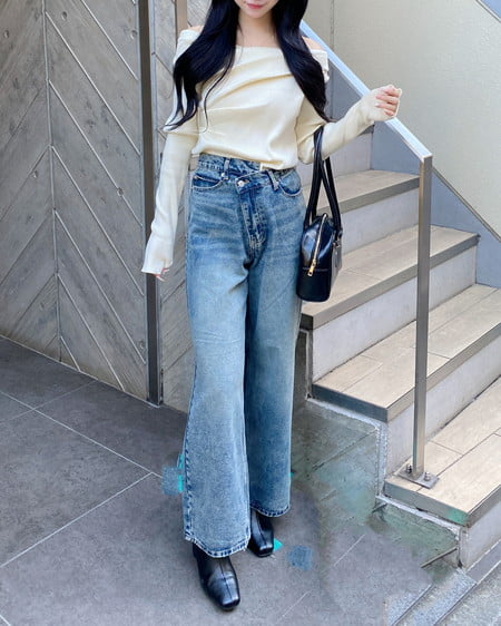 INGNI(イング) ドレープニット オフホワイト