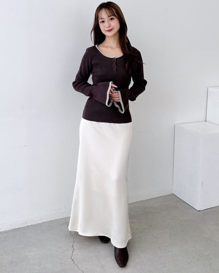 INGNI(イング) サテンマーメイドスカート アイボリー