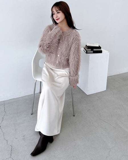 INGNI(イング) サテンマーメイドスカート アイボリー