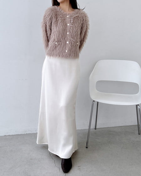 INGNI(イング) サテンマーメイドスカート アイボリー