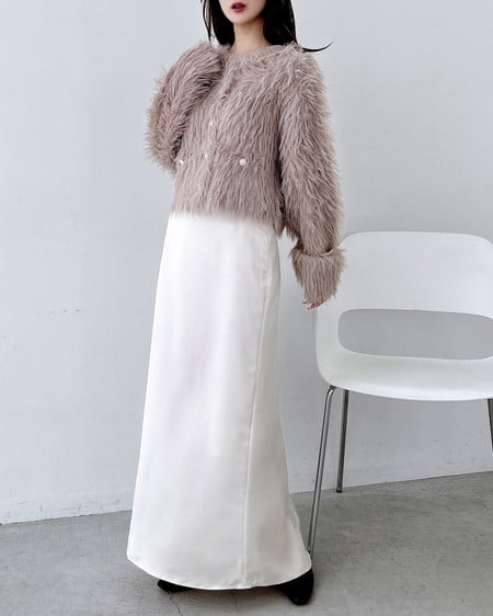 INGNI(イング) サテンマーメイドスカート アイボリー