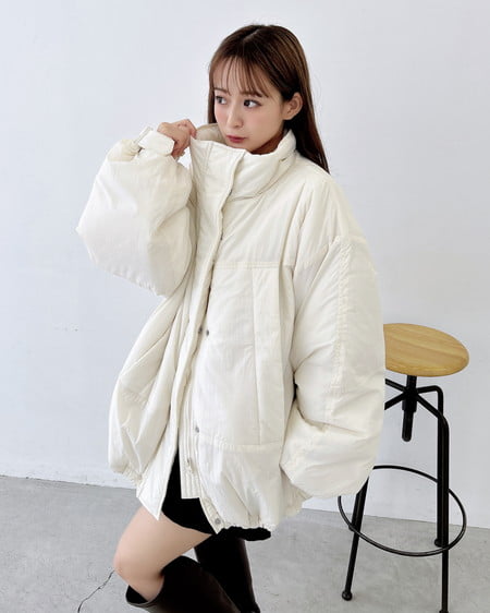 INGNI(イング) 中綿パフィブルゾン アイボリー