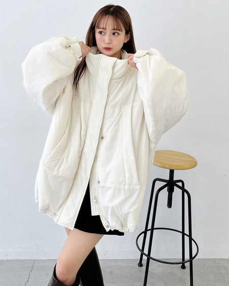 INGNI(イング) 中綿パフィブルゾン アイボリー