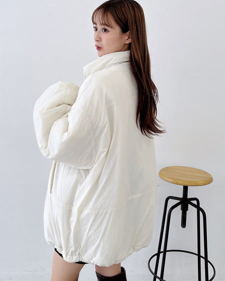 INGNI(イング) 中綿パフィブルゾン アイボリー