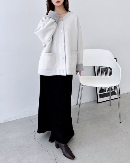 INGNI(イング) サテンマーメイドスカート クロ