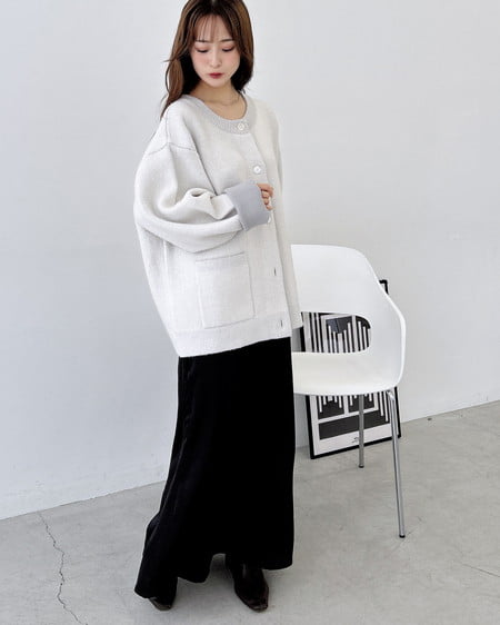 INGNI(イング) サテンマーメイドスカート クロ